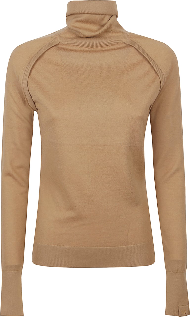 Victoria Beckham Turtle Neck Sweater Brown Bruin