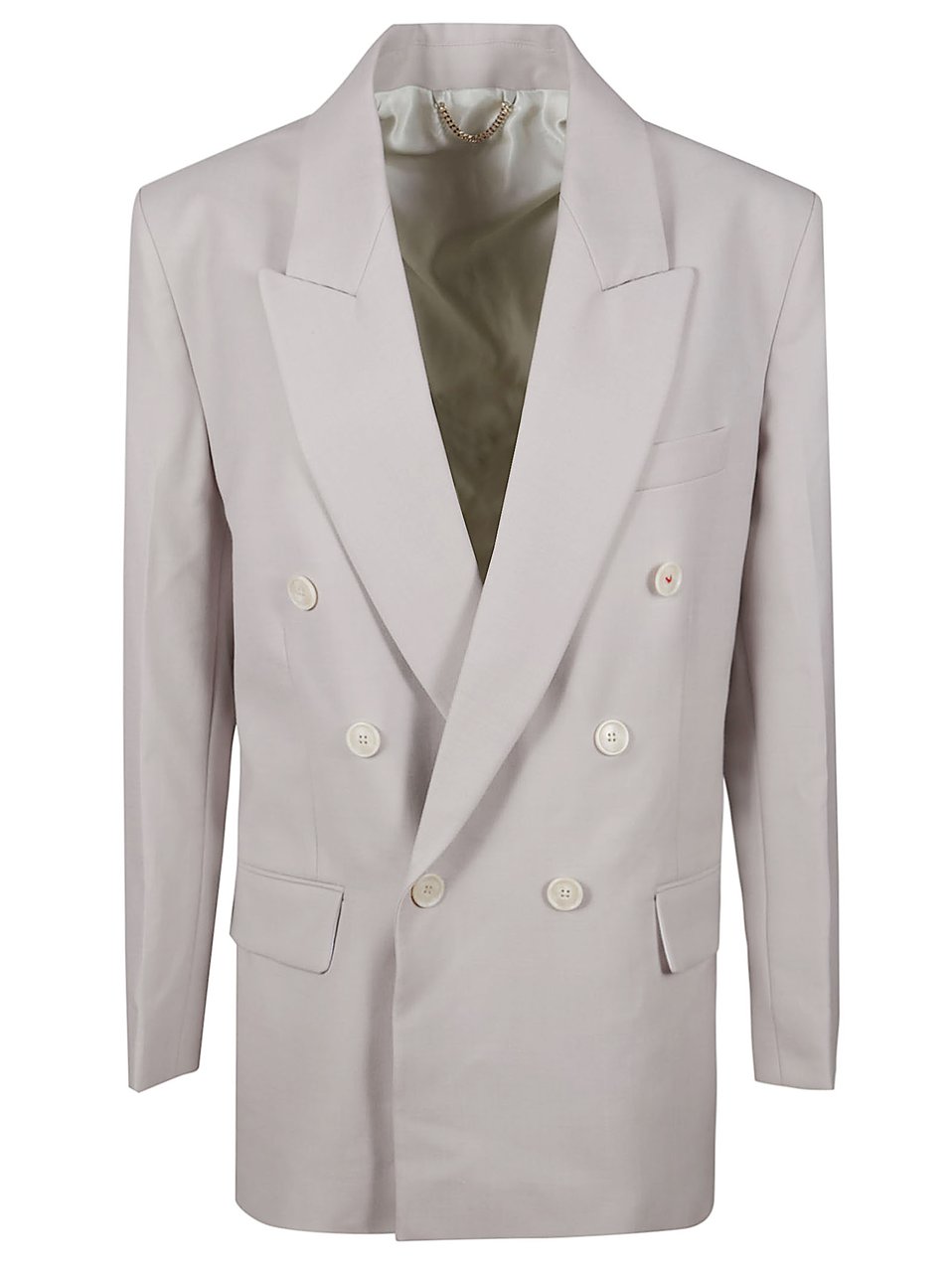 Victoria Beckham Relaxed Double Breasted Jacket Wit