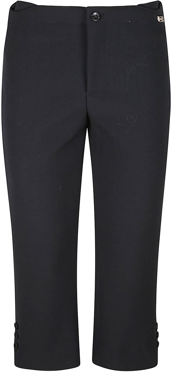 Victoria Beckham Tab Detail Cropped Trouser Zwart