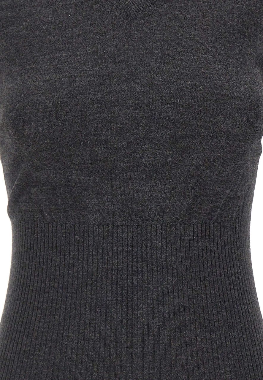 Victoria Beckham Top Grey Donkergrijs