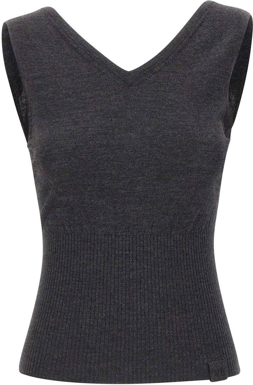 Victoria Beckham Top Grey Donkergrijs