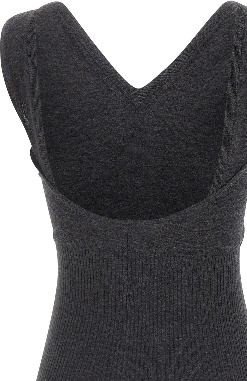 Victoria Beckham Top Grey Donkergrijs
