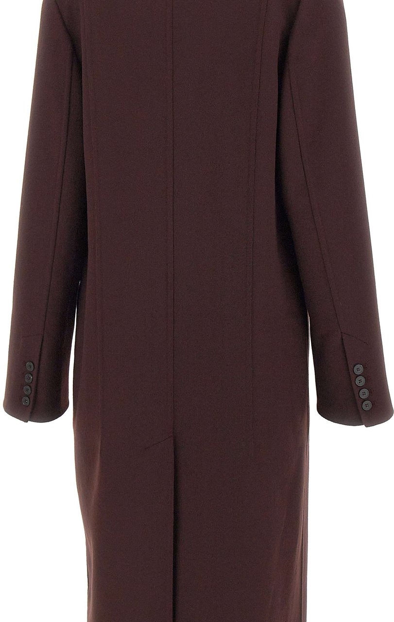 Victoria Beckham Coats Red Maroon