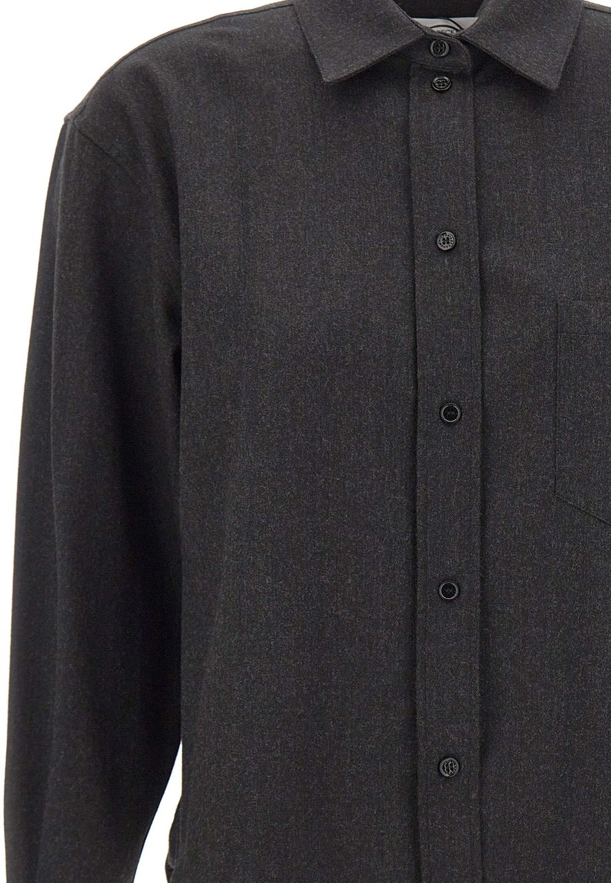 Victoria Beckham Shirts Grey Donkergrijs