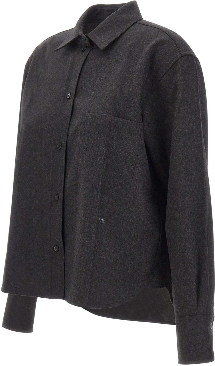 Victoria Beckham Shirts Grey Donkergrijs