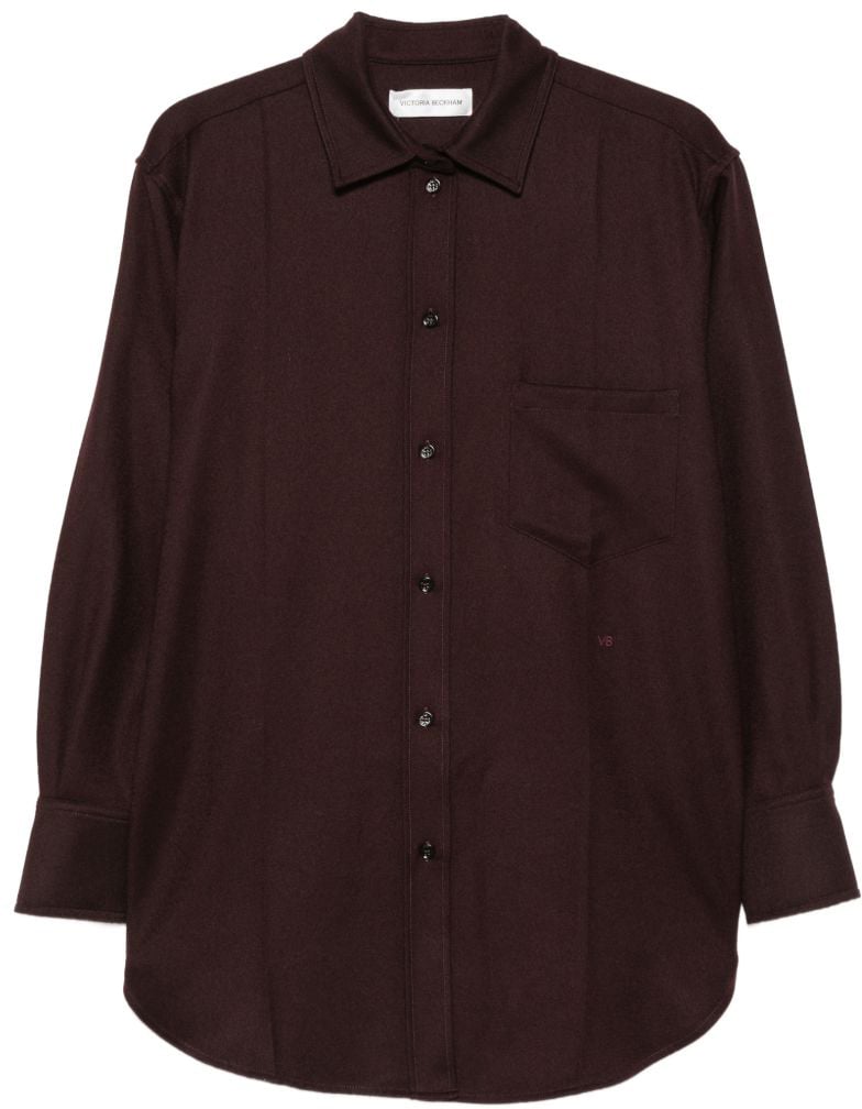 Victoria Beckham Shirts Bordeaux Maroon