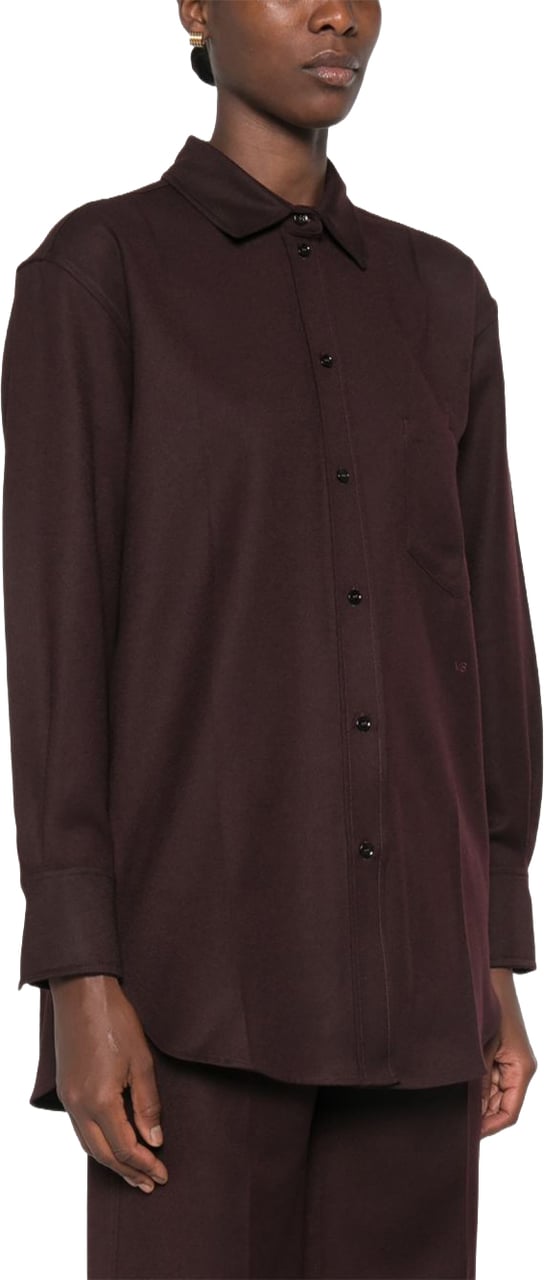 Victoria Beckham Shirts Bordeaux Maroon