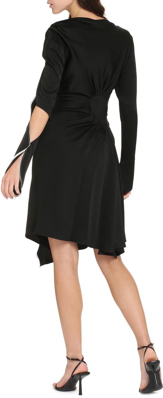 Victoria Beckham Viscose dress Zwart