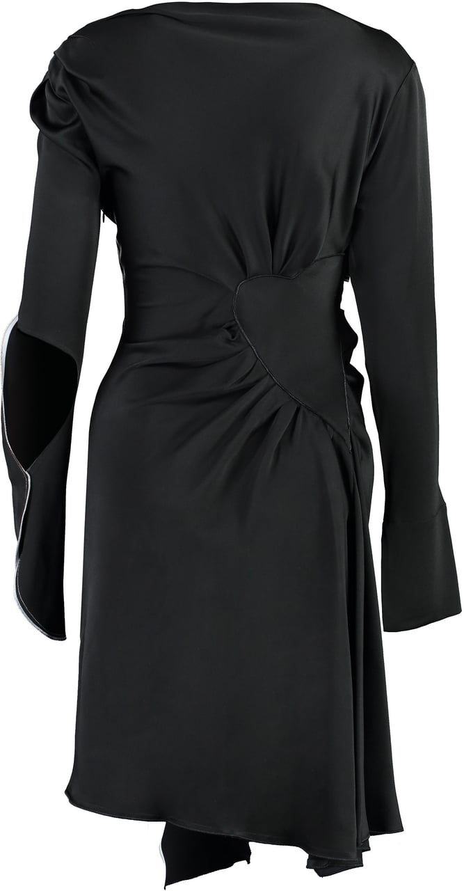 Victoria Beckham Viscose dress Zwart