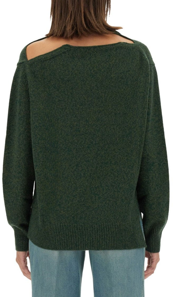 Victoria Beckham Wool Jersey. Groen