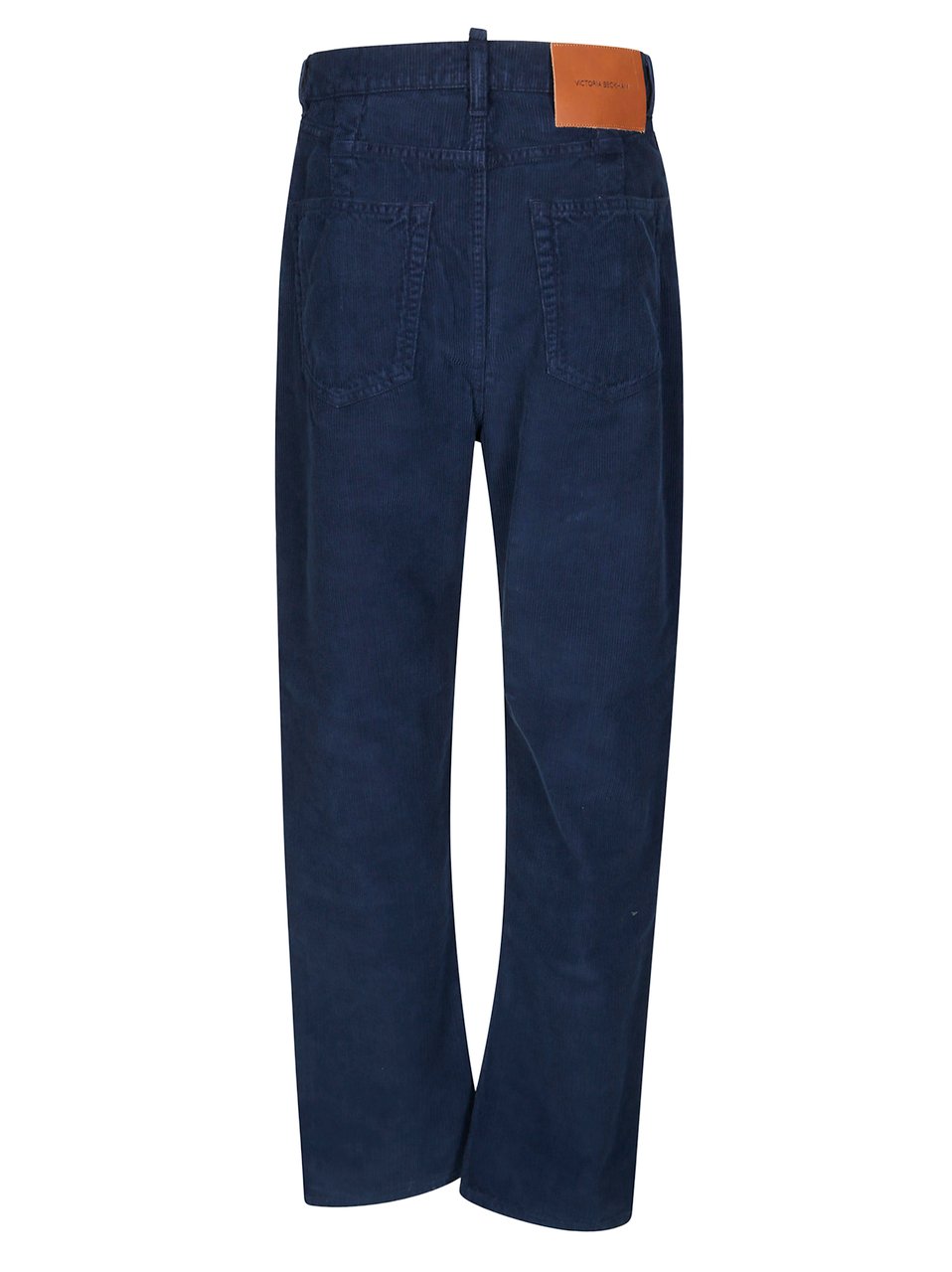 Victoria Beckham Suspended Design High-Waist Jeans with Straight Leg Cut Zwart