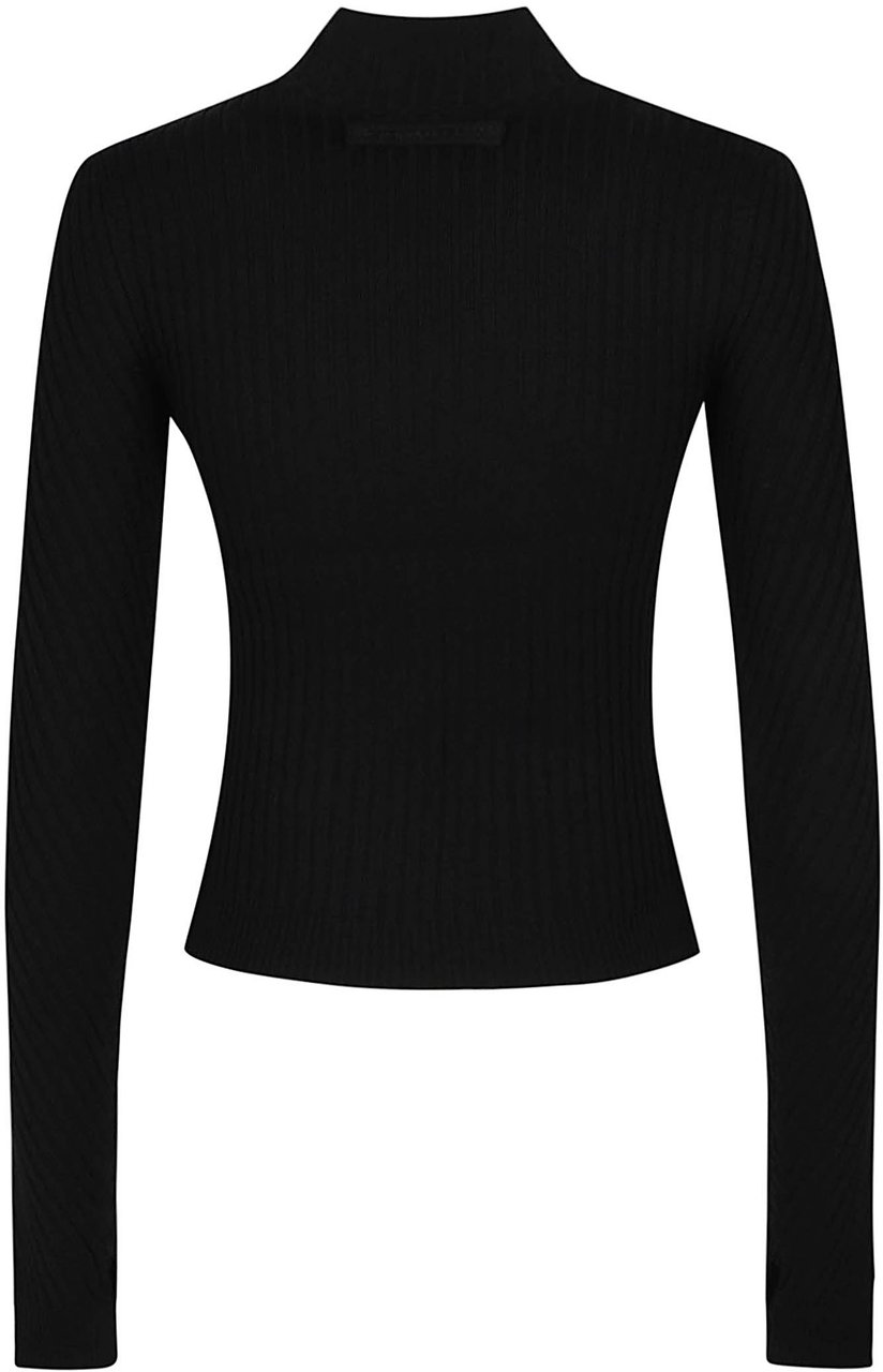 Victoria Beckham Georgia Turtle Neck Sweater Black Zwart