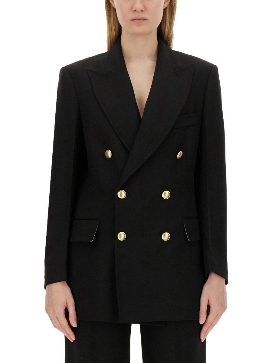 Victoria Beckham DOUBLE-BREASTED JACKET Zwart