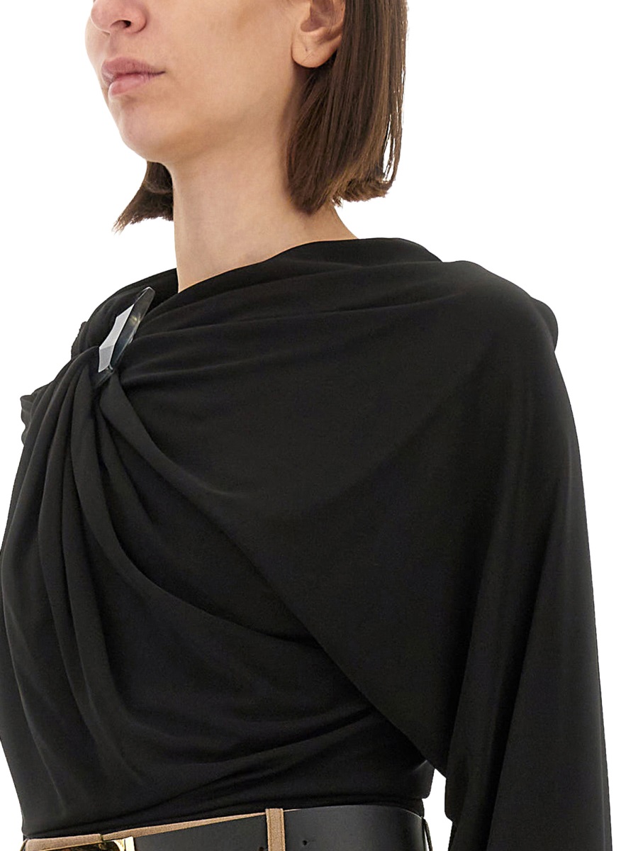 Victoria Beckham DRAPED TOP Zwart