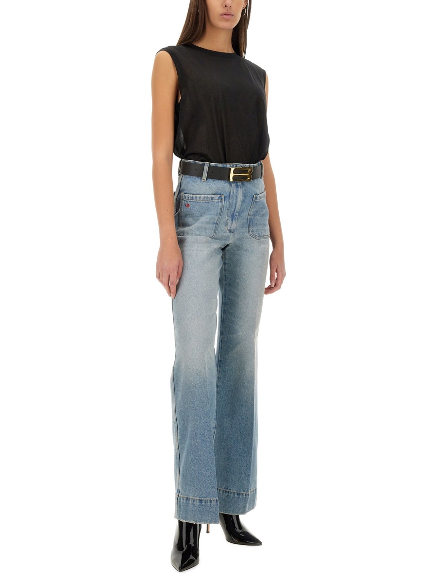 Victoria Beckham JUMBO FRAME BELT Zwart