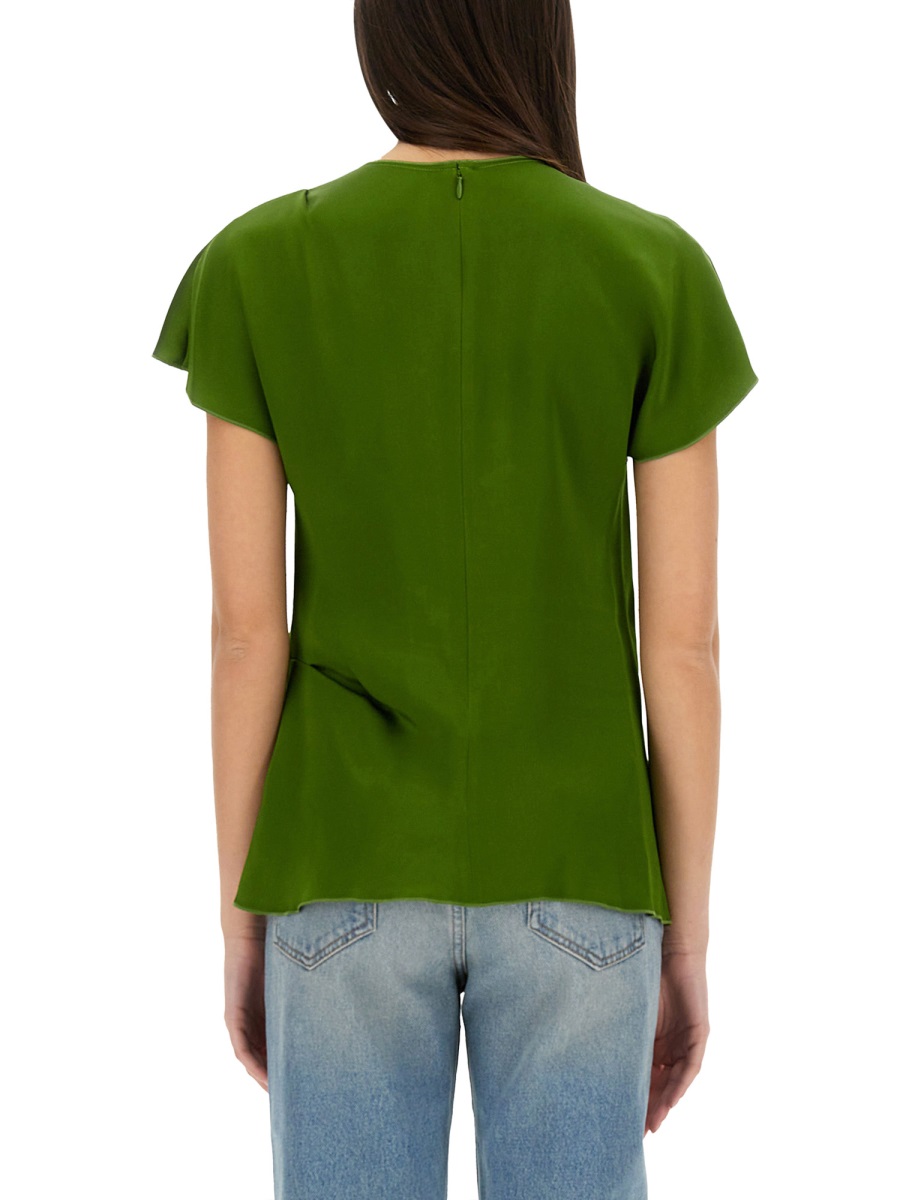 Victoria Beckham TOPS WITH FOLDS Groen