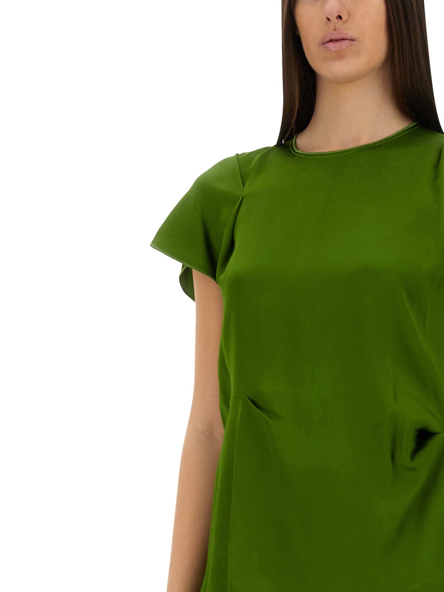 Victoria Beckham TOPS WITH FOLDS Groen