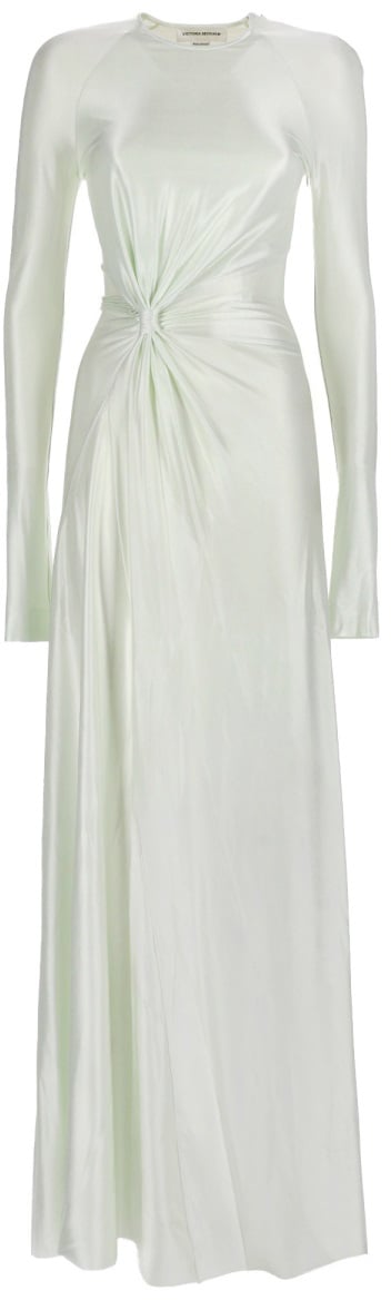 Victoria Beckham "TWIST WAIST" LONG DRESS Groen