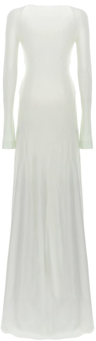 Victoria Beckham "TWIST WAIST" LONG DRESS Groen