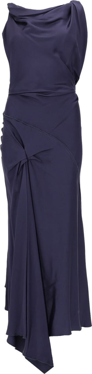 Victoria Beckham ABITO MIDI "POSY" Blauw