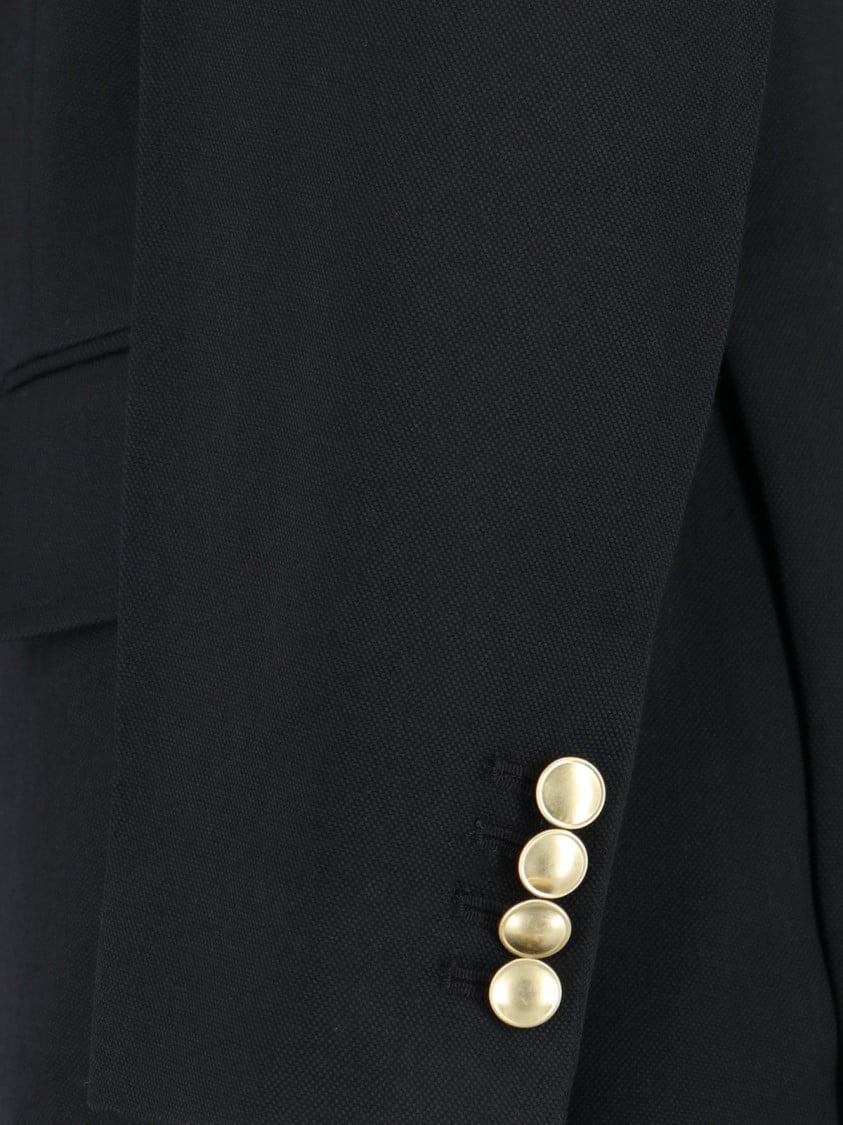 Victoria Beckham Double-Breasted Blazer – Black Zwart