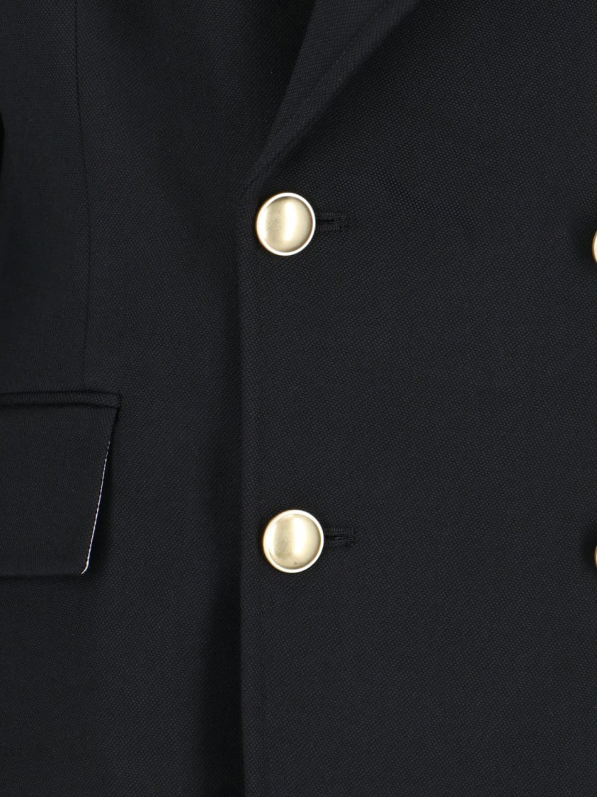 Victoria Beckham Double-Breasted Blazer – Black Zwart