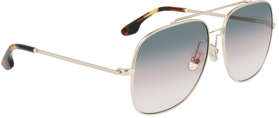 Victoria Beckham Gold Metal Sunglasses Goud