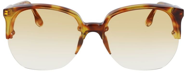 Victoria Beckham Brown Acetate Sunglasses Bruin