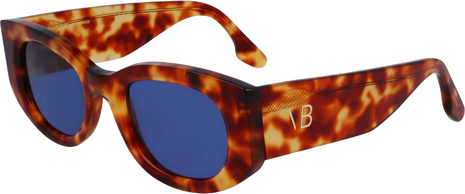 Victoria Beckham Brown Acetate Sunglasses Bruin