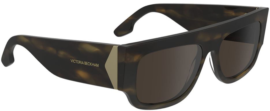 Victoria Beckham Brown Acetate Sunglasses Bruin