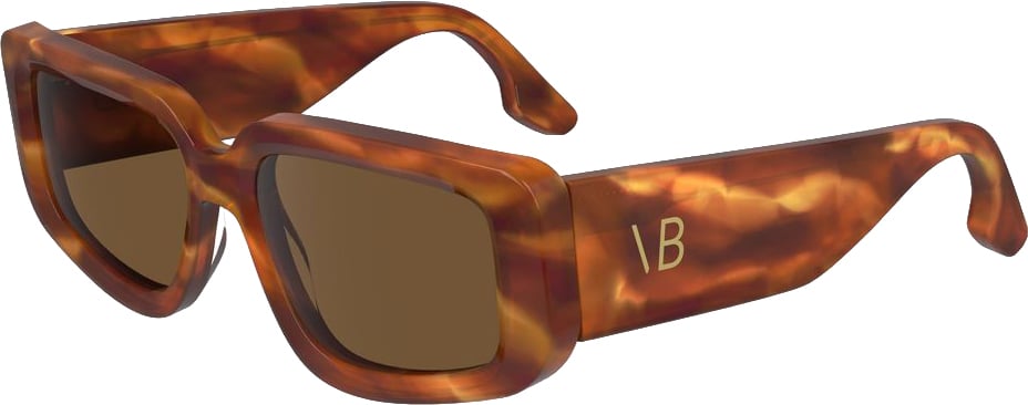 Victoria Beckham Brown Acetate Sunglasses Bruin