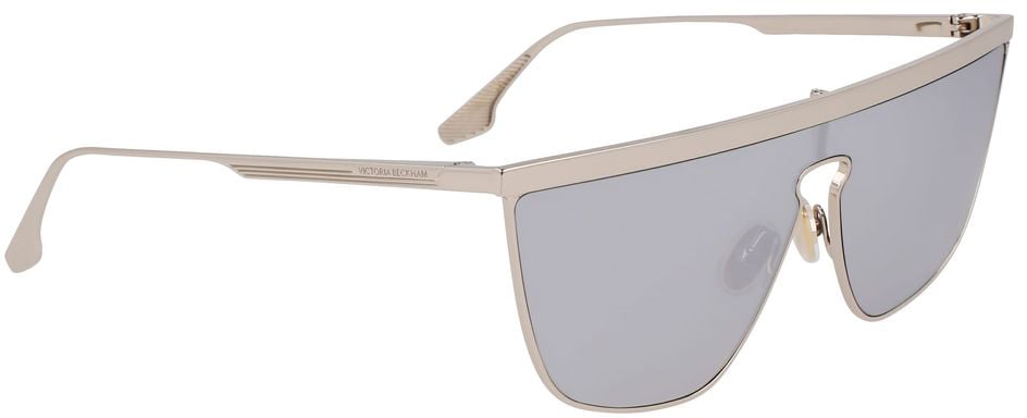 Victoria Beckham Gray Metal Sunglasses Grijs