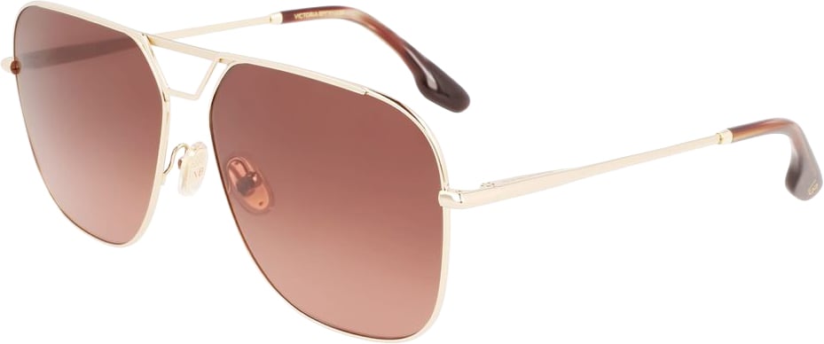 Victoria Beckham Gold Metal Sunglasses Goud