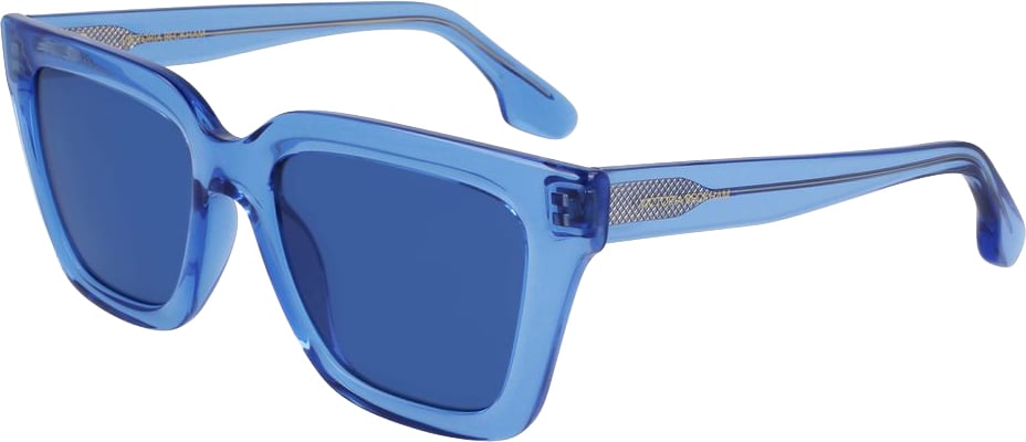 Victoria Beckham Blue Injected Sunglasses Blauw