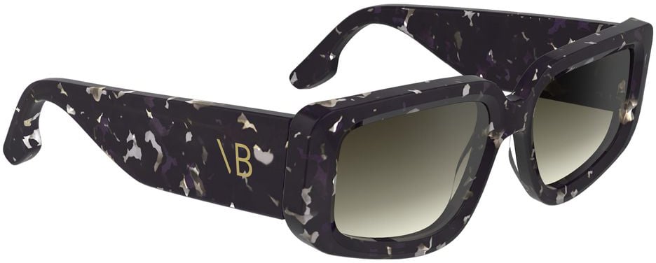 Victoria Beckham Black Acetate Sunglasses Zwart
