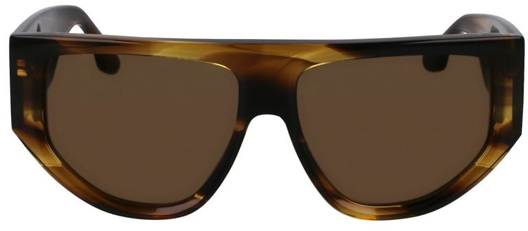 Victoria Beckham Brown Acetate Sunglasses Bruin
