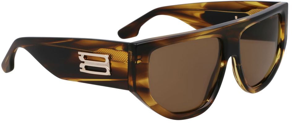 Victoria Beckham Brown Acetate Sunglasses Bruin