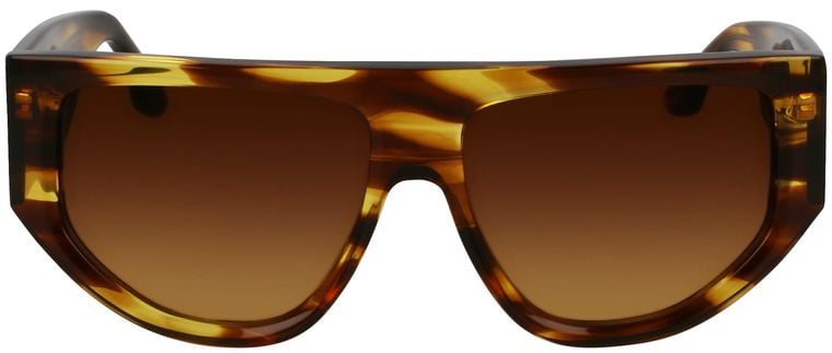 Victoria Beckham Brown Acetate Sunglasses Bruin