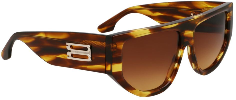 Victoria Beckham Brown Acetate Sunglasses Bruin