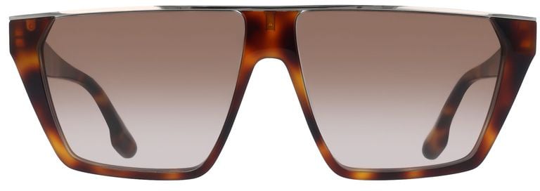 Victoria Beckham Brown Acetate Sunglasses Bruin