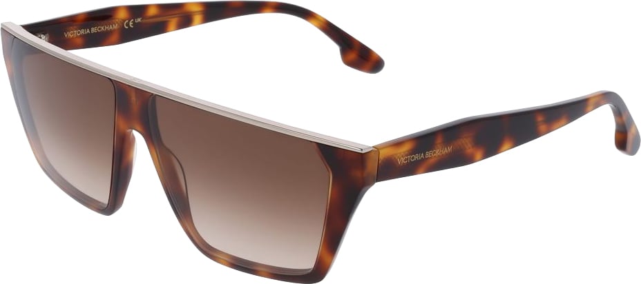 Victoria Beckham Brown Acetate Sunglasses Bruin