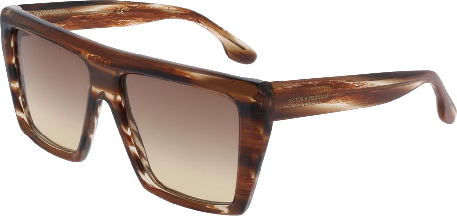 Victoria Beckham Brown Acetate Sunglasses Bruin