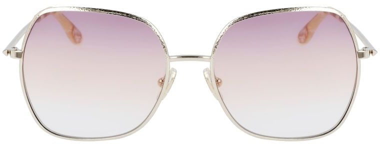 Victoria Beckham Gold Metal Sunglasses Goud