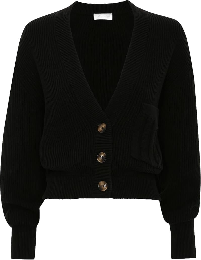 Victoria Beckham Kort vest Zwart