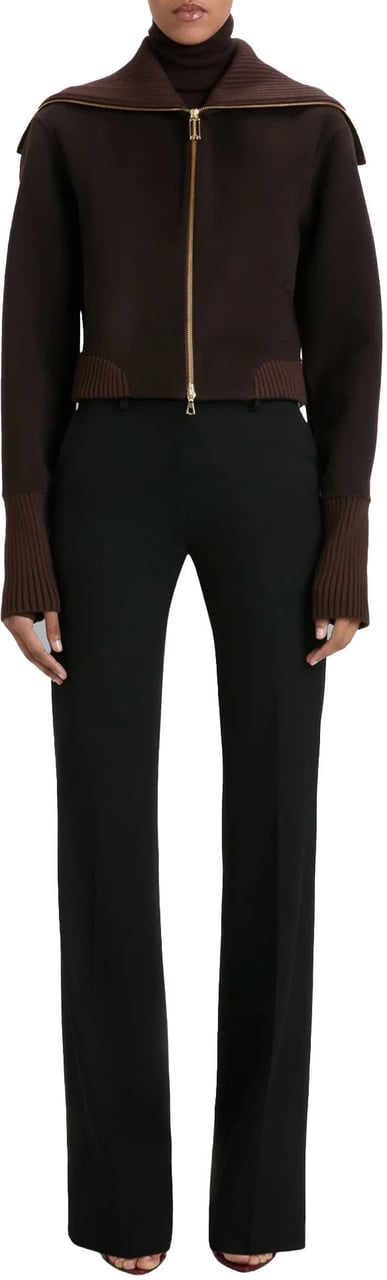 Victoria Beckham DOUBLE FACE BOMBER JACKET Bruin