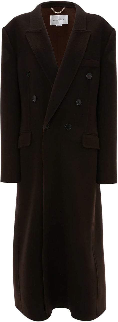 Victoria Beckham DOUBLE FACE OVERCOAT Bruin