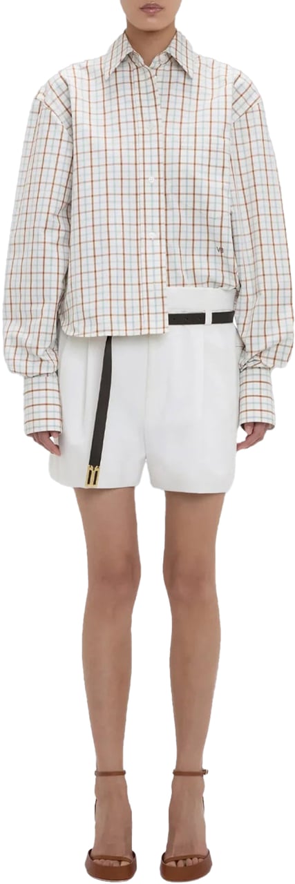 Victoria Beckham Ellys Check Shirt Wit