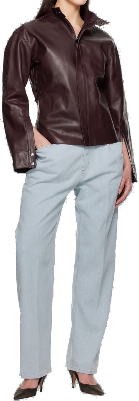 Victoria Beckham Kick Pocket Boyfriend Light Blue Blauw