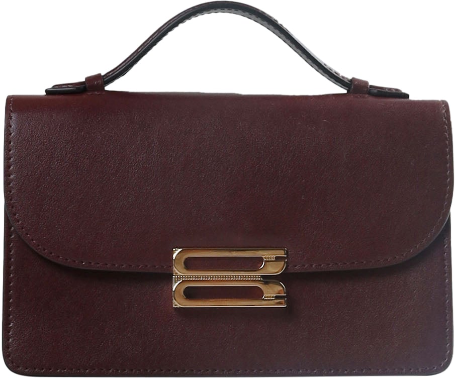 Victoria Beckham Mini Dorian Burgundy Rood