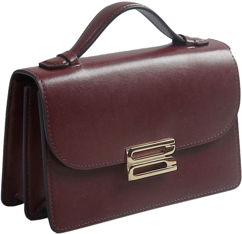 Victoria Beckham Mini Dorian Burgundy Rood